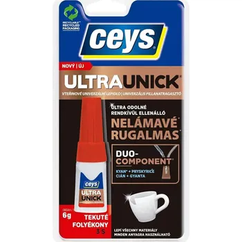 stavební silikon Ceys UltraUnick Liq sekundové lepidlo, 6 g