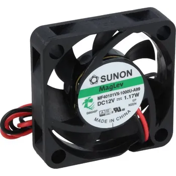 Průmyslový ventilátor Sunon DC axiální ventilátor 40×40×10 mm, 12 V DC, 31.4 dB MF40101VX-1000U-A99