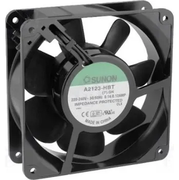 Průmyslový ventilátor Sunon AC axiální ventilátor 120×120×38 mm, 230 V AC A2123HBT.(7).GN