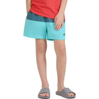 Pánské plavky Chlapecké plavky 4F JUNIOR-BOARD SHORTS M116-46S-TEAL Modrá 122/128