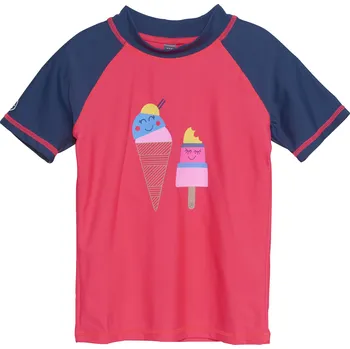Pánské tričko Dívčí tričko na koupání COLOR KIDS-T-shirt W. Print, diva pink Růžová 104