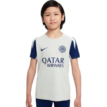Chlapecké tričko Chlapecké tréninkové tričko s krátkým rukávem NIKE-INTER MILANO Y NK DF STRK SS TOP-092-Grey Šedá M