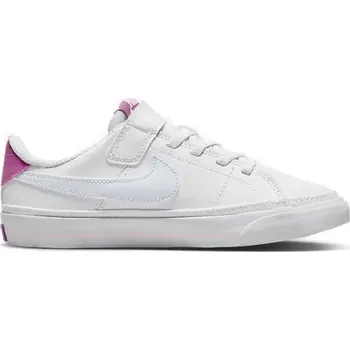 Dívčí obuv Dívčí vycházková obuv NIKE-Court Legacy white/cosmic fuchsia/pearl pink/football grey Bílá 35