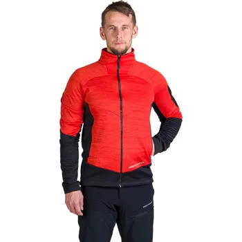 Pánská mikina Pánská zateplená turistická mikina se zipem NORTHFINDER-GIACOMO-361redblack Červená M