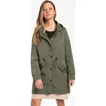 Dámský kabát VOLCANO-J-LOU-KHAKI Zelená XS
