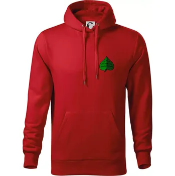 Pánská mikina Prší - Zelený - prso - Mikina pánská Cape s kapucí - 5XL ( Červená )