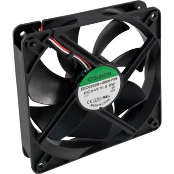 Počítačové chlazení Sunon Ventilátor: DC; axiální; 24VDC; 120x120x25mm; 183,8m3/h; 44,5dBA EEC0252B1-000U-F99