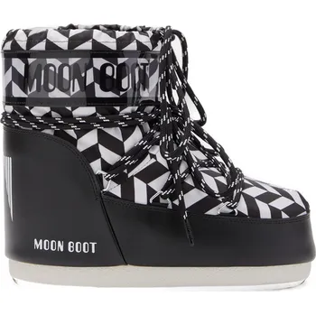 Dámská obuv Dámské nízké zimní boty MOON BOOT-MB ICON LOW OPTICAL-NA02 BLACK/WHITE Mix 39/41