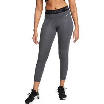 Dámské legíny Dámské legíny NIKE PRO-DF MR 7/8 TIGHT AOP-FN4154-060-ANTHRACITE Černá S