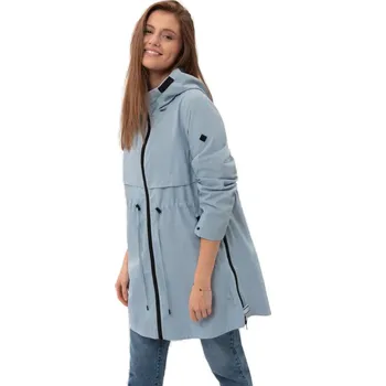 Dámské oblečení Dámský kabát VOLCANO-GLORI-601-BLUE Modrá XS