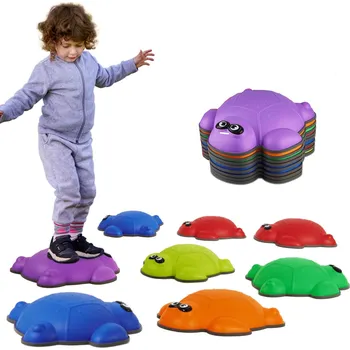 Balanční deska Merc sport Balanční kameny Želvy – sada 6ks pro rozvoj motoriky barevné