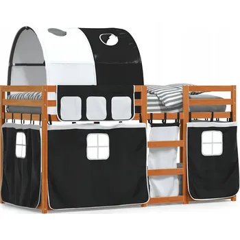 Postel Patrová postel VidaXL 3284039 90 x 190 cm černá