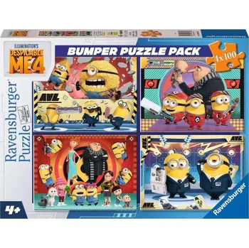 Puzzle Ravensburger Já, padouch IV 4 x 100 dílků