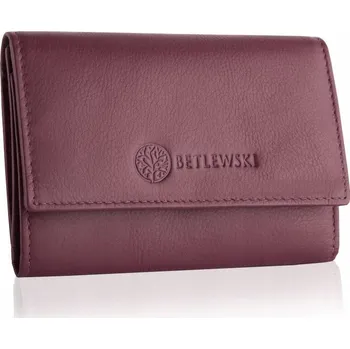 Peněženka Betlewski dámská peněženka z pravé kůže růžová