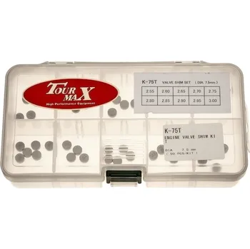 sada ventilových podložek Kawasaki (průměr 7,5 mm, 50 ks), Tourmax