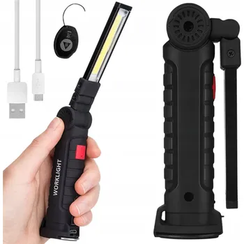 Svítilna Skládací dílenská lampa USB LED svítilna Magnet Háček Silná