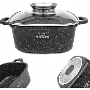 Hrnec Mramorový Hrnec 2,8 l 20cm pekáč Zilner ZL-9008