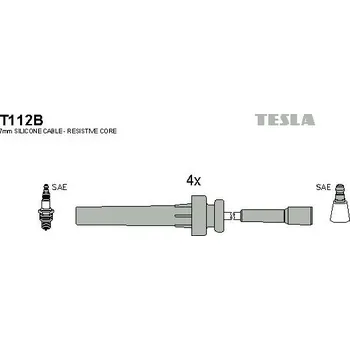 Zapalovací kabel Sada zapalovacích kabelů Tesla T112B