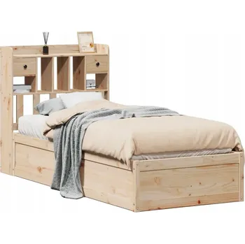 Postel Skládací dřevěná postel VidaXL 75x190 cm, borovice