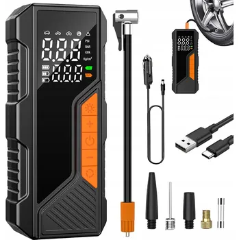 pumpička 2V1 ELEKTRICKÁ PUMPA NA KOLA KOMPRESOR DO AUTA BEZDRÁTOVÝ POWERBANK
