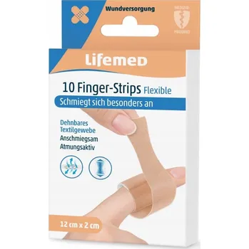 Náplast NÁPLAST LIFEMED FLEXIBLE NA PRSTY 10KS