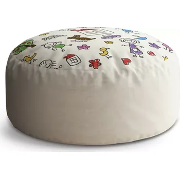 Taburet Sablio Taburet Circle Malování 2: 38x48 cm