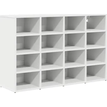 vidaXL Skříň na obuv s policí Bílá 103 x 30 x 67 cm kompozitní dřevo [808729]