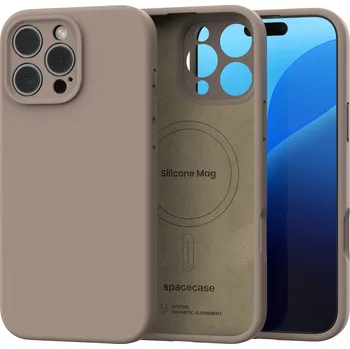 Pouzdro na mobilní telefon Zadní Kryt Spacecase pro Apple iPhone 16 Pro Max hnědý