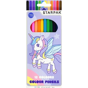 Kresba Pastelky 12 barev Jednorožec STARPAK 490919