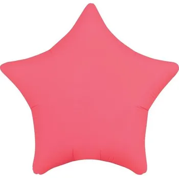 Balónek Fóliový balónek Hvězda, neonově červený, 48 cm