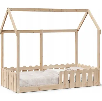 Postel Jednolůžková dřevěná postel VidaXL 80x160 cm borovice