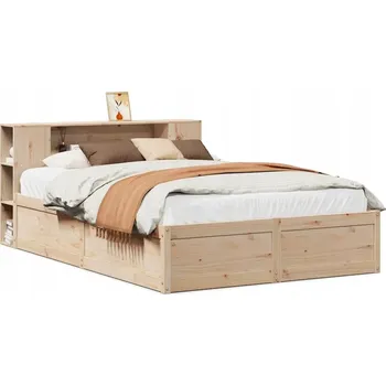 Postel Postel bez matrace 135 x 190 cm masivní borovice