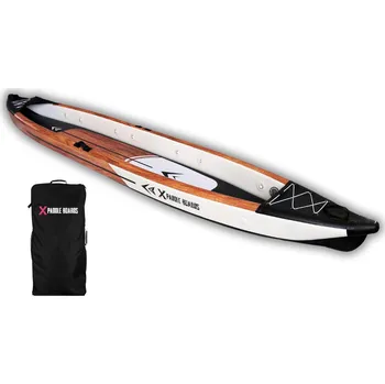 Kajak X PADDLE BOARDS Nafukovací kánoe-kajak pro 3 osoby dropstitch 490 x 85 x 42 cm K-BLACK