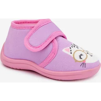 Chlapecké bačkory Boto Dětské bačkory na suchý zip Katline Barva: Fialová, Velikost: 26