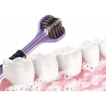 Péče o chrup KARTÁČEK TROJRAMENNÝ 3D 2D ZELENÝ UNIKÁTNÍ TECHNOLOGIE KARTÁČKU @@@