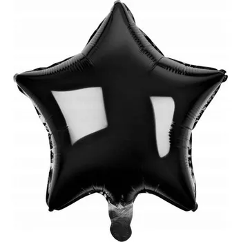 Balónek Fóliový balónek hvězda černá 19" 1 Ks