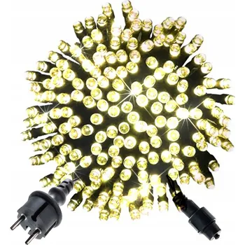 Vánoční dekorace LED světýlka 100 DIOD teplá bílá s FLASH efektem - 8M