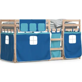 Postel Patrová postel VidaXL 3283938 90 x 190 cm modrá