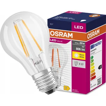 Žárovka Žárovka Osram LED Value E27 6,5 W 2700 K 806 lm teplá bílá