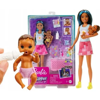 Panenka Panenka Barbie Skipper set s miminkem a postýlkou