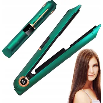 Žehlička na vlasy ŽEHLIČKA NA VLASY NA VLASY KERAMICKÁ LCD 2v1 REGULACE TEPLOTY POWER BANK