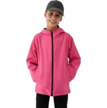 Dívčí tréninková softshellová bunda s kapucí 4F JUNIOR-SOFTSHELL JACKET-JWSS25TSOFF305-54S-PINK Růžová 152