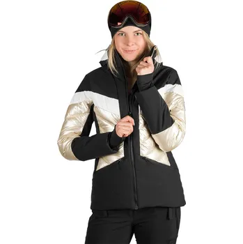 Dámská lyžařská bunda NORTHFINDER-ABIGALE-675blackbeige Černá XS