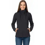 Dámská zateplená turistická mikina se zipem NORTHFINDER-BRIANNE-269black Černá XS