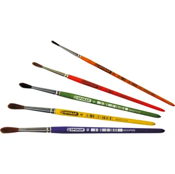 Výtvárné potřeby Spokar Školní štětec 7102, č. 10, balení 10 kusů