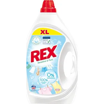 Prací prostředek REX prací gel Sensitive & Pure 50 praní, 2,25L