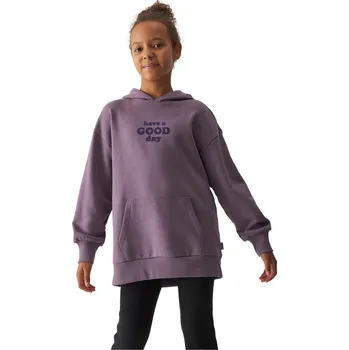 Pánská mikina Dívčí mikina s kapucí 4F JUNIOR-SWEATSHIRT-JWAW24TSWSF1218-51S-VIOLET Fialová 134