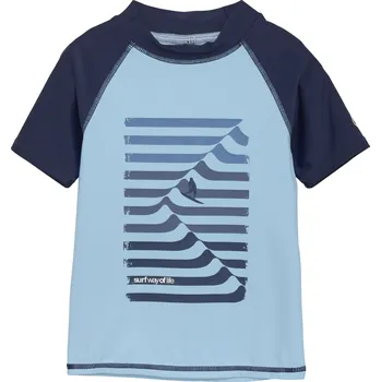 Pánské tričko Chlapecké tričko na koupání COLOR KIDS-T-shirt W Print, cerulean Modrá 128