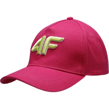 Kšiltovka Dívčí kšiltovka 4F JUNIOR-BASEBALL CAP F104-55S-HOT PINK Růžová 45/54 cm