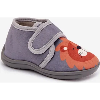 Chlapecké bačkory Boto Dětské bačkory na suchý zip Katline Barva: Stříbrná, Velikost: 28